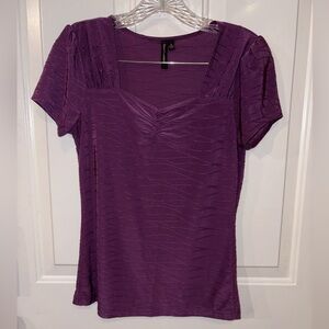 Susan Lawrence Rich Purple Blouse